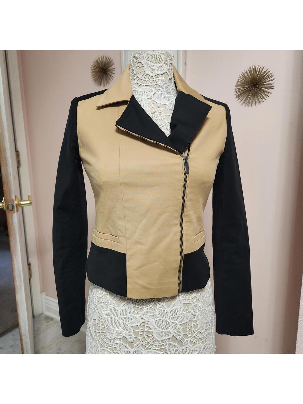 Flawless Banana Republic Black Tan Blazer Jacket 2